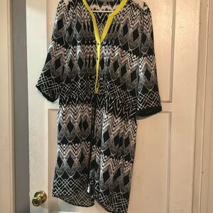 Romper yellow black and white